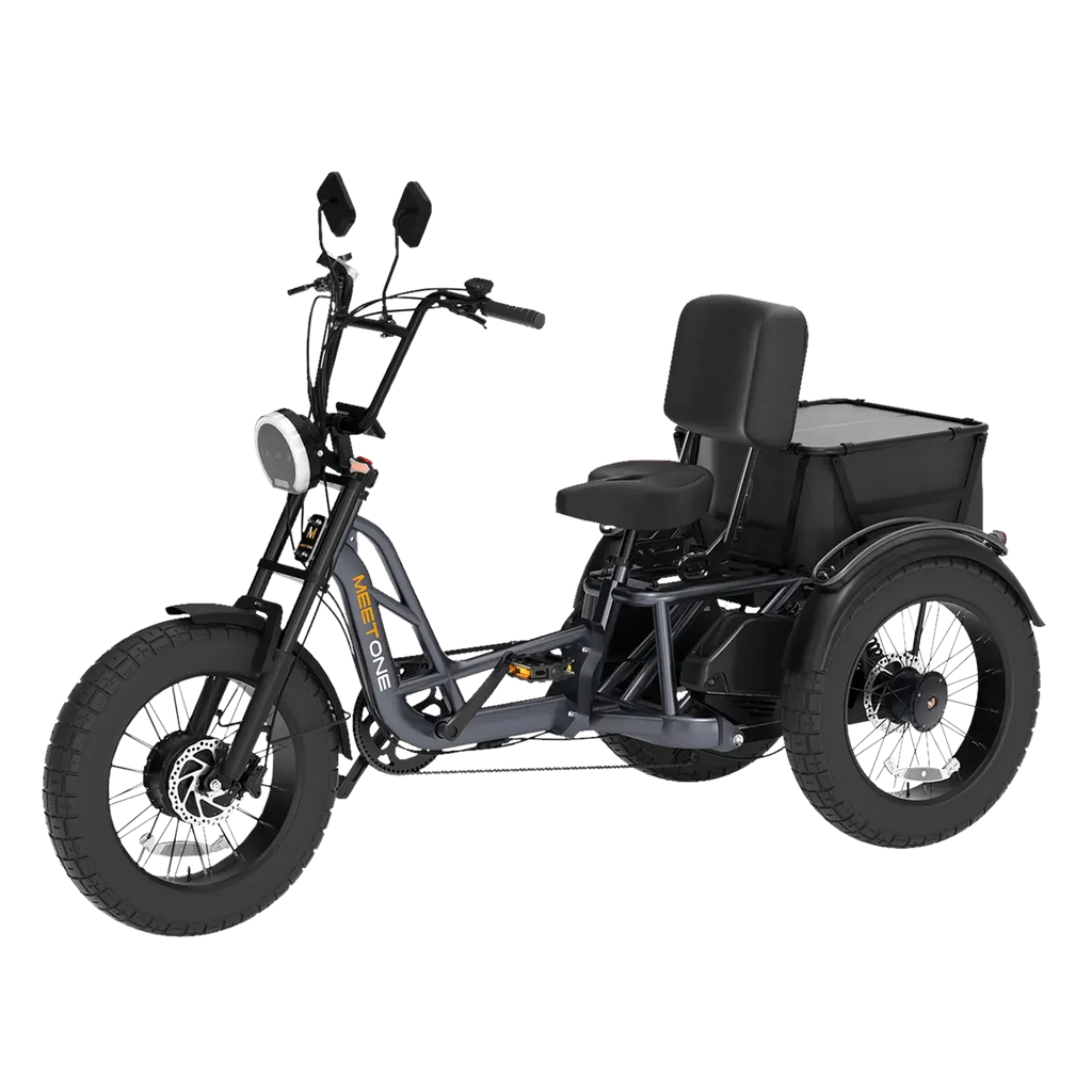 electric trike bicycle Meet One Tour 2.0 Dual Motor Full Suspension Model:METDC71HGA(Left Hand) Foldable for easy storage HardyPaw Warehouse DIY Paper Backpack Gift