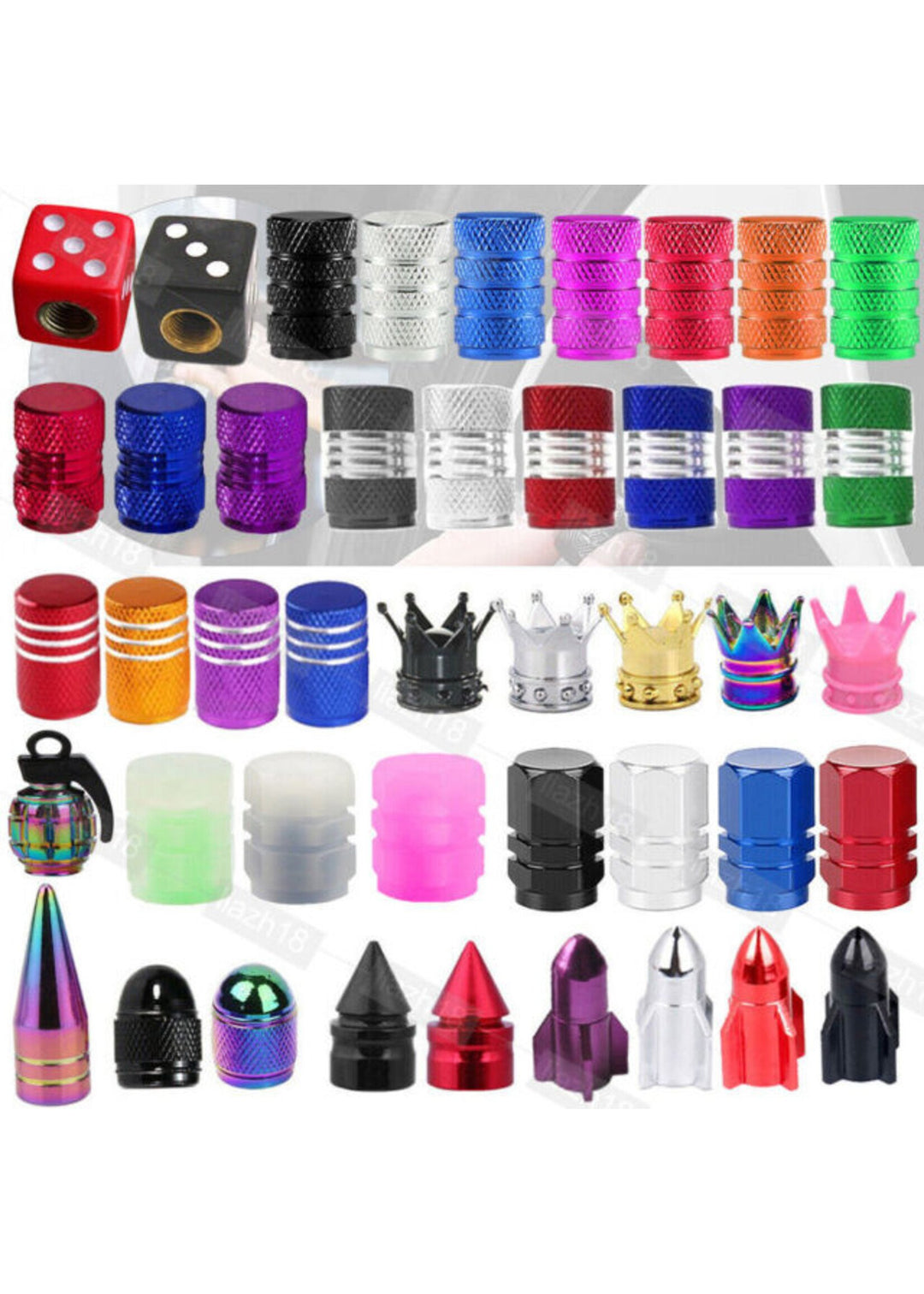 E-Bike Assorted Valve Caps Pairs