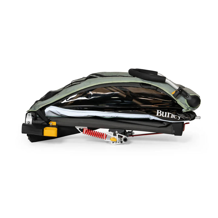 Burley Single and Double Kid Trailer and Stroller with Adjustable Suspension Elements
