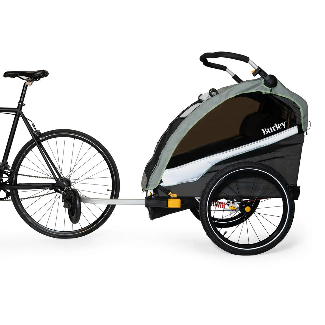 Burley Single and Double Kid Trailer and Stroller with Adjustable Suspension Elements