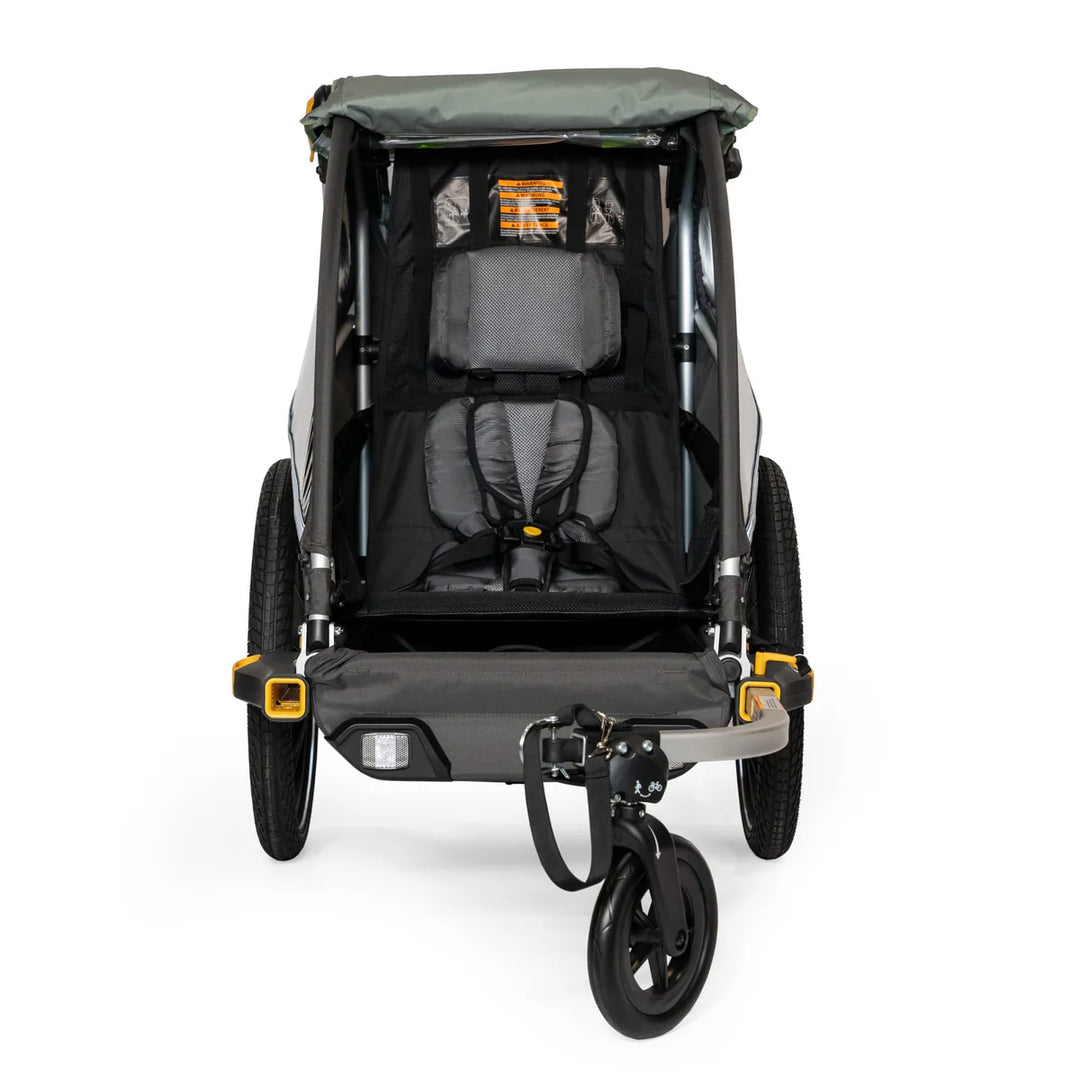 Burley Single and Double Kid Trailer and Stroller with Adjustable Suspension Elements