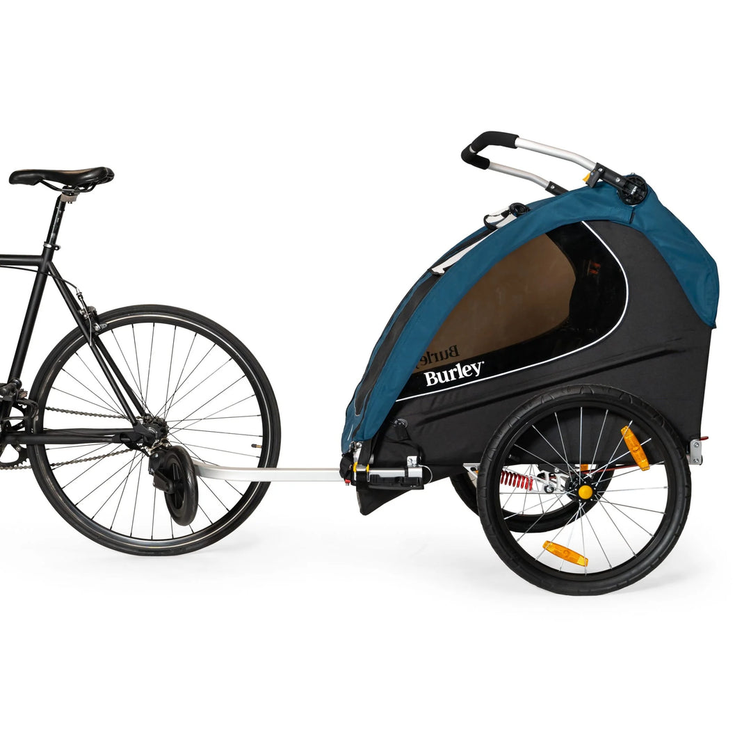 Burley Double Seat Trailer and Stroller with suspension elements