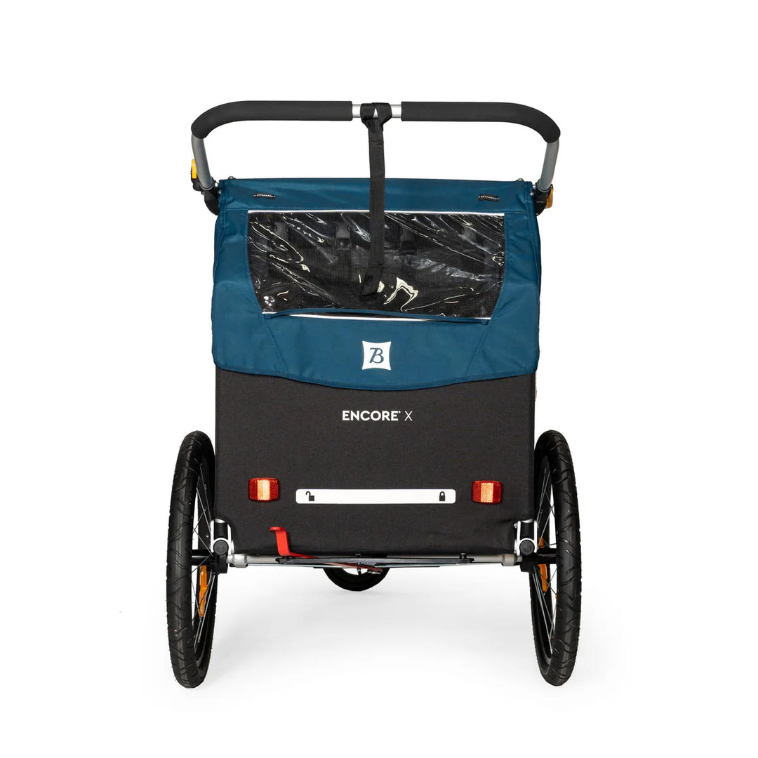 Burley Double Seat Trailer and Stroller with suspension elements